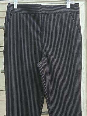 Frame Corduroy Striped Black Flare Pants - 8